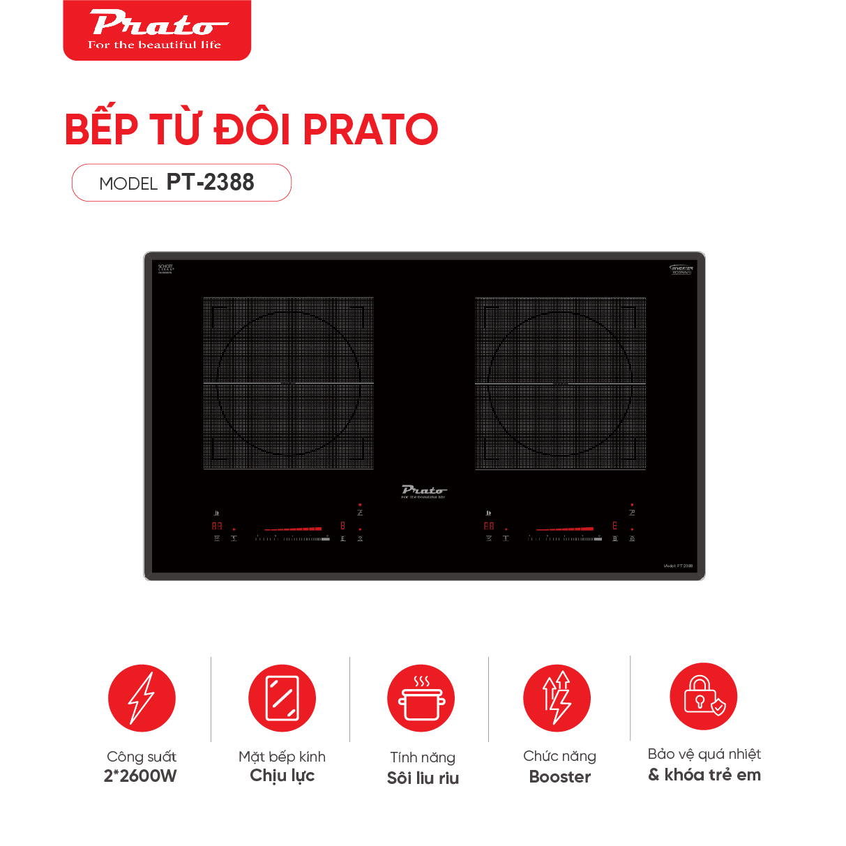 Bếp từ Model: PT-2388